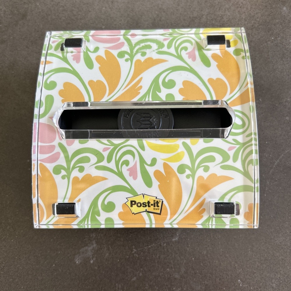 Post-it Notes Refillable Pop-Up Dispenser‎ 3-D Floral Flowers Two Sided Design